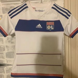 White Olympique Lyonnaise soccer jersey